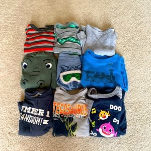 3T Boy Long Sleeve Lot 9pcs